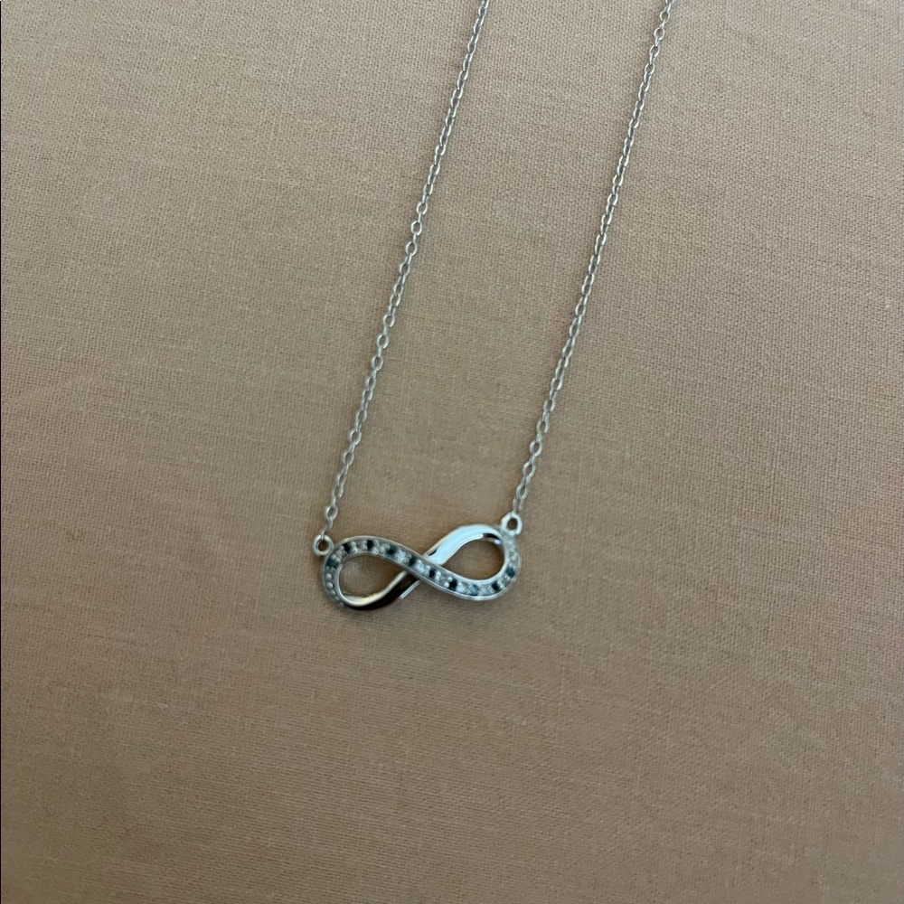 Silver Infinity Necklace - image 1